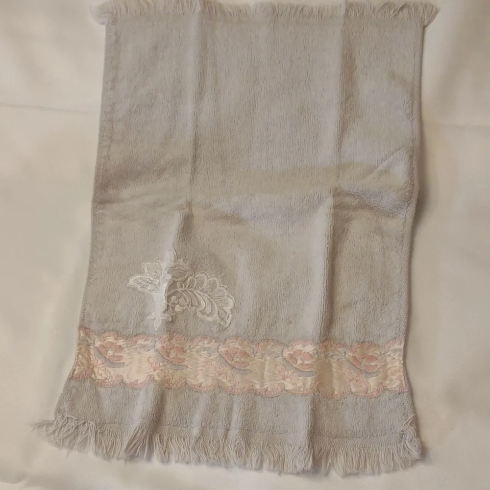 Bundle Of Vintage Colorful Embroidered Hand Towels - Floral 70s & 80's
